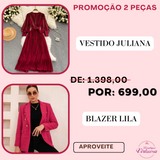 Kit Vestido Juliana + Blazer Lila - Boutique Virtuosa®