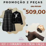 Kit Conjunto Lady Preto + Meia Calça Térmica - Boutique Virtuosa®